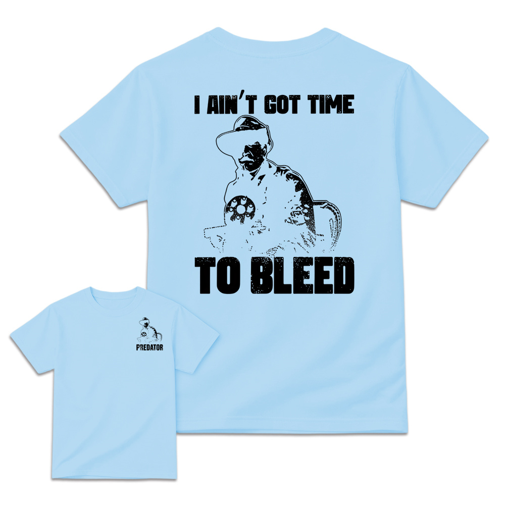 Predator Movie Shirt, I Ain't Got Time To Bleed T-Shirt, Blain Cooper Graphic Tee, Vintage 80s Action Movie Shirt