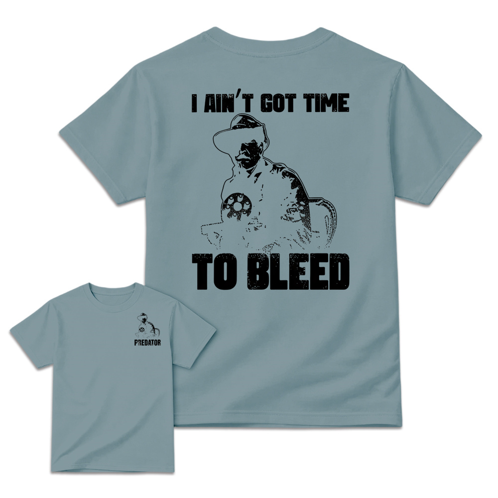 Predator Movie Shirt, I Ain't Got Time To Bleed T-Shirt, Blain Cooper Graphic Tee, Vintage 80s Action Movie Shirt