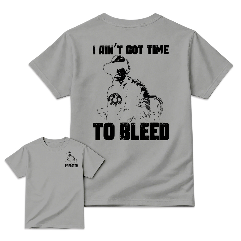 Predator Movie Shirt, I Ain't Got Time To Bleed T-Shirt, Blain Cooper Graphic Tee, Vintage 80s Action Movie Shirt