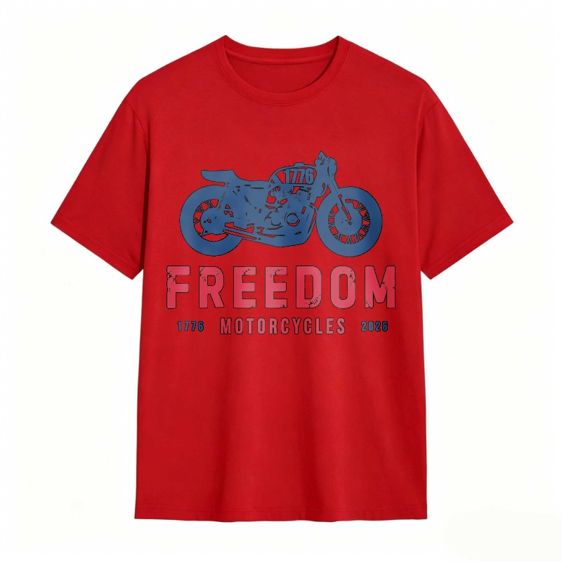 Freedom Motorcycles 1776 2025 Motorcycle Design Unisex Classic T-shirt