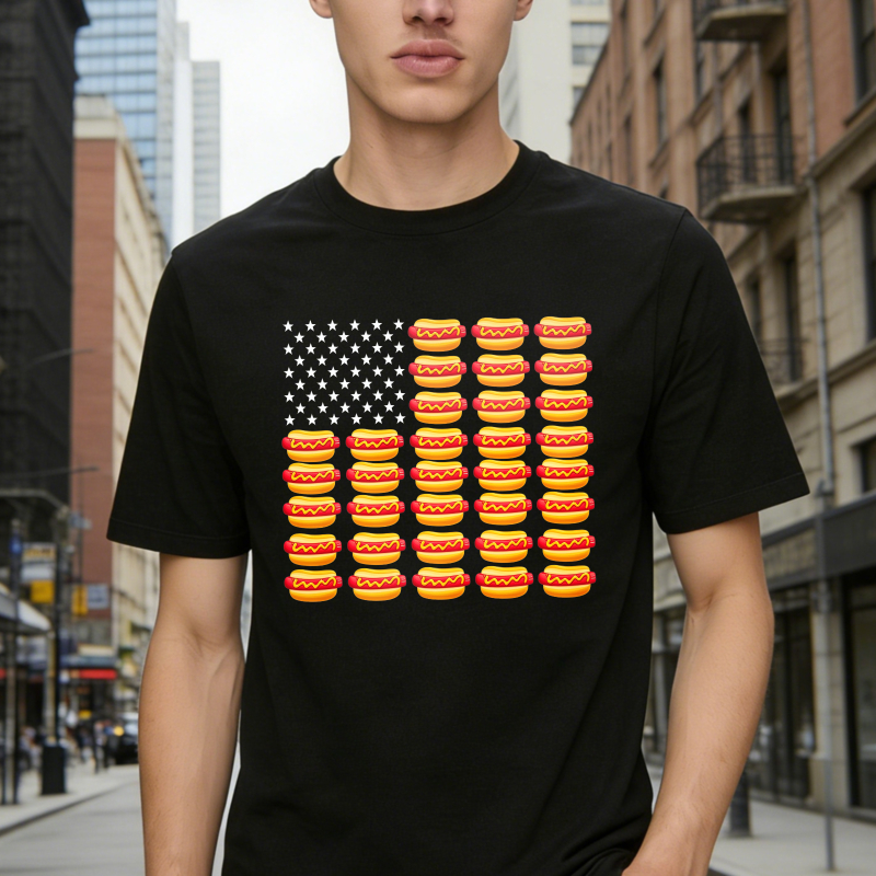 American Flag Donut Design Unisex Classic T-shirt