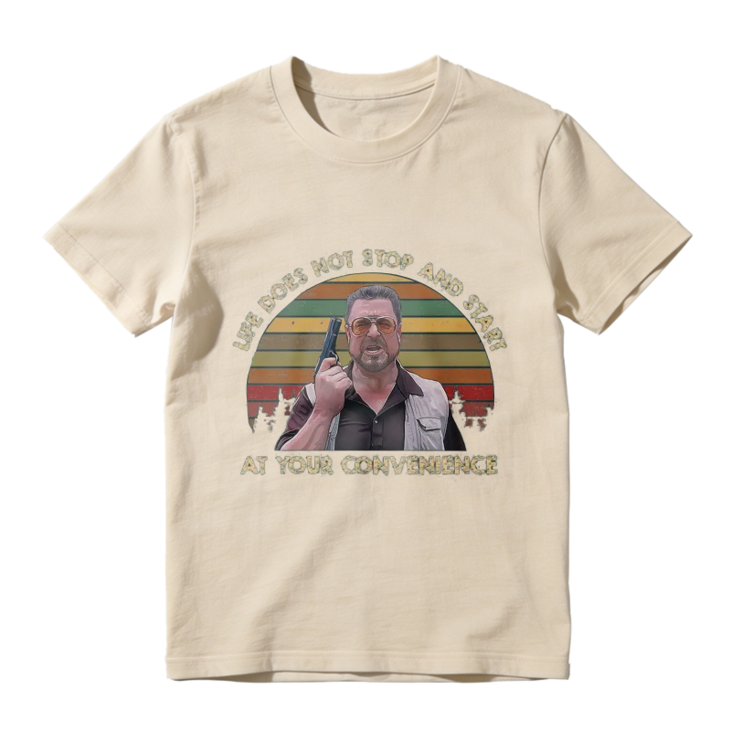 Life Does Not Stop And Start At Your Convenience Vintage Retro Sunburst Graphic Unisex Classic T-shirt