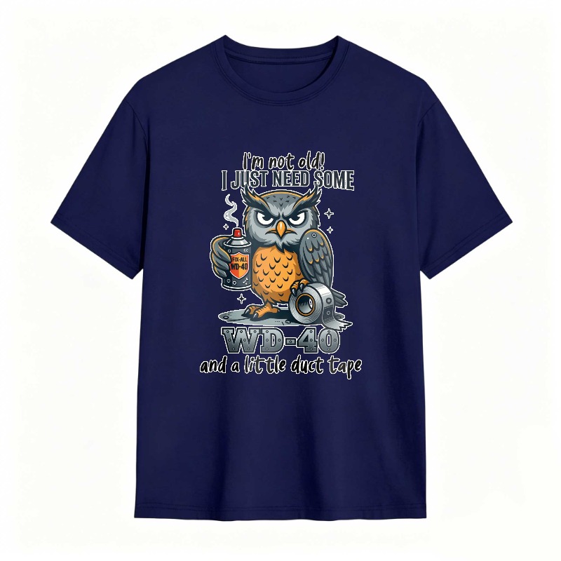 Owl With Wd 40 And Duct Tape Humor Unisex Classic T-shirt