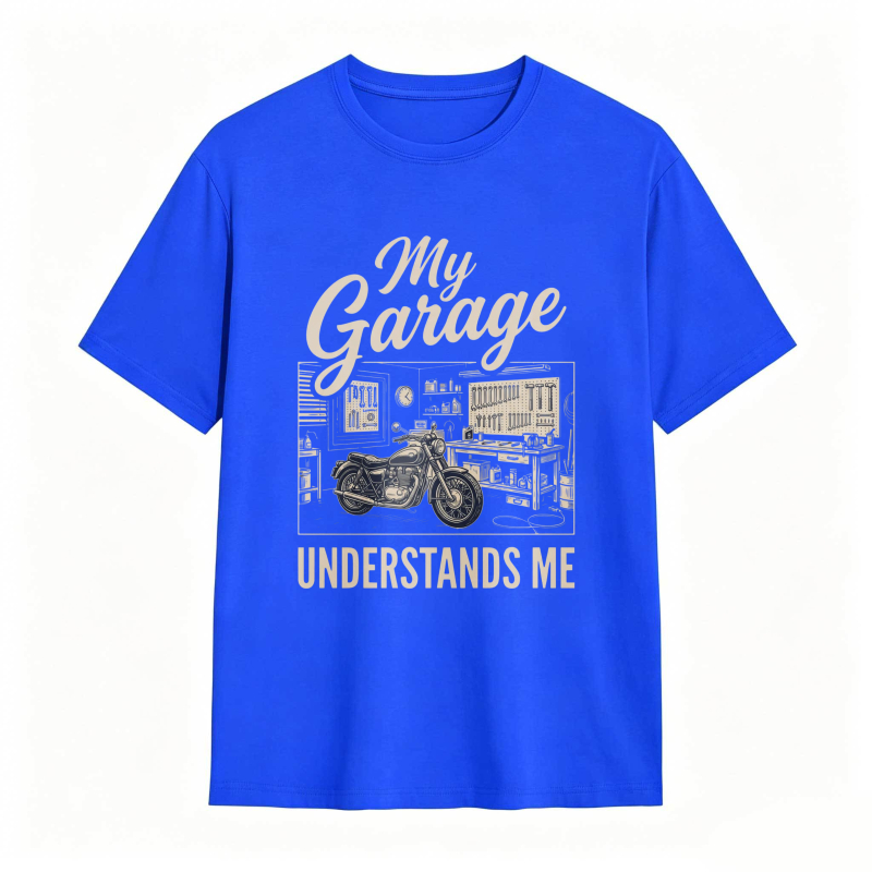 My Garage Understands Me Motorcycle Workshop Design T-shirt