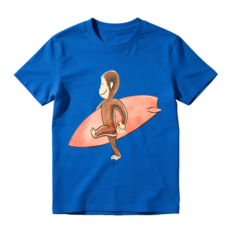 Monkey Surfing On Surfboard Unisex Classic T-shirt