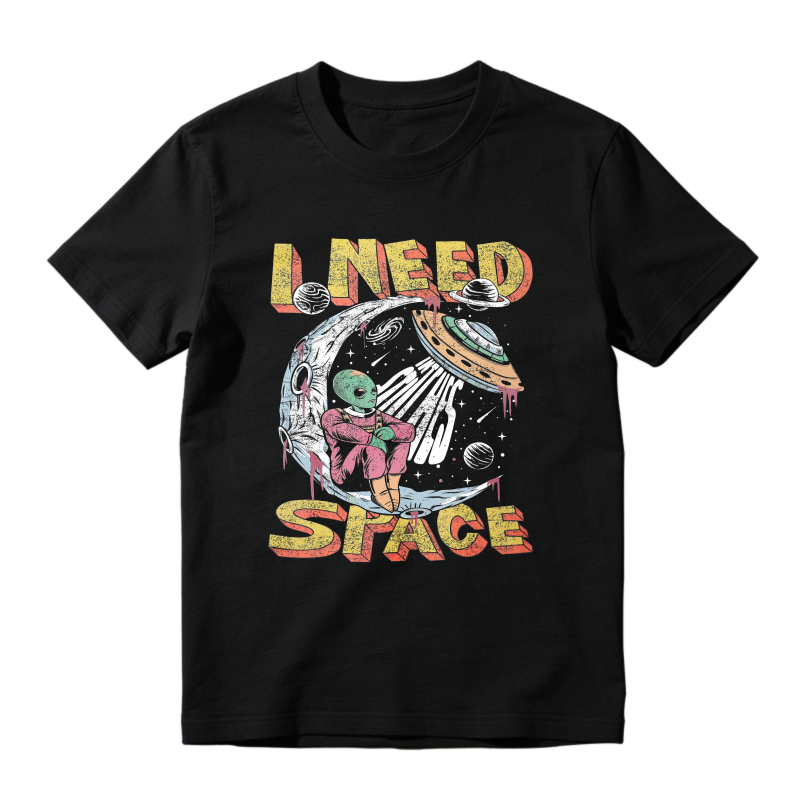 I Need Space Alien In Spaceship Unisex Classic T-shirt