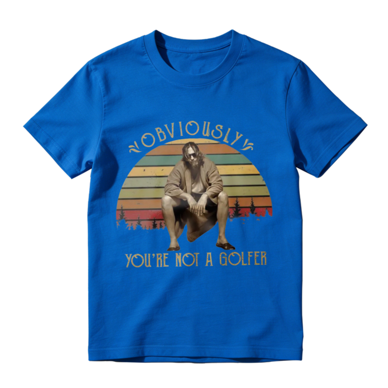 Obviously Youre Not A Golfer Vintage Retro Sunset Unisex Classic T-shirt