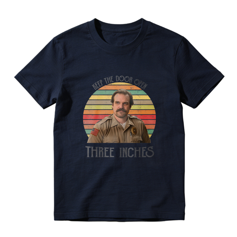 Keep The Door Open Three Inches Retro Vintage Style Unisex Classic T-shirt