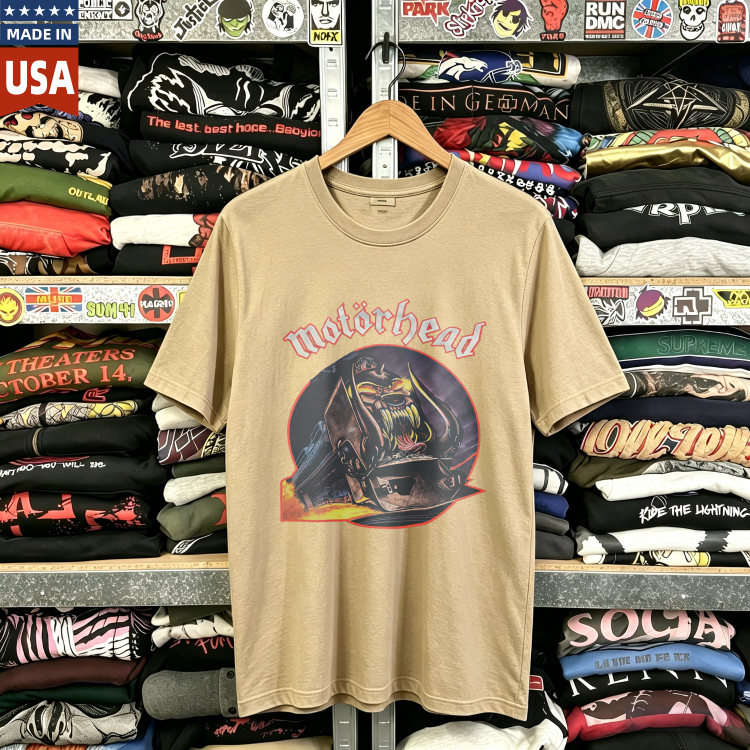 CozTee Vintage Motorhead - Orgasmatron Graphic T-Shirt