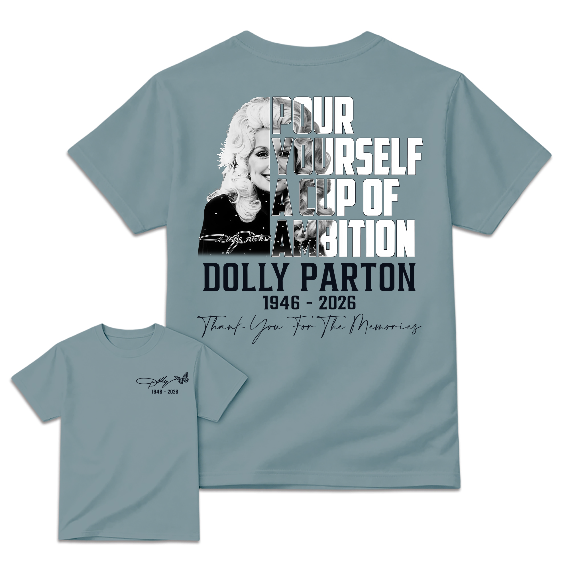 Dolly Parton 9 to 5 Tribute Shirt, Pour Yourself A Cup Of Ambition Tee, Country Music Legend T-Shirt