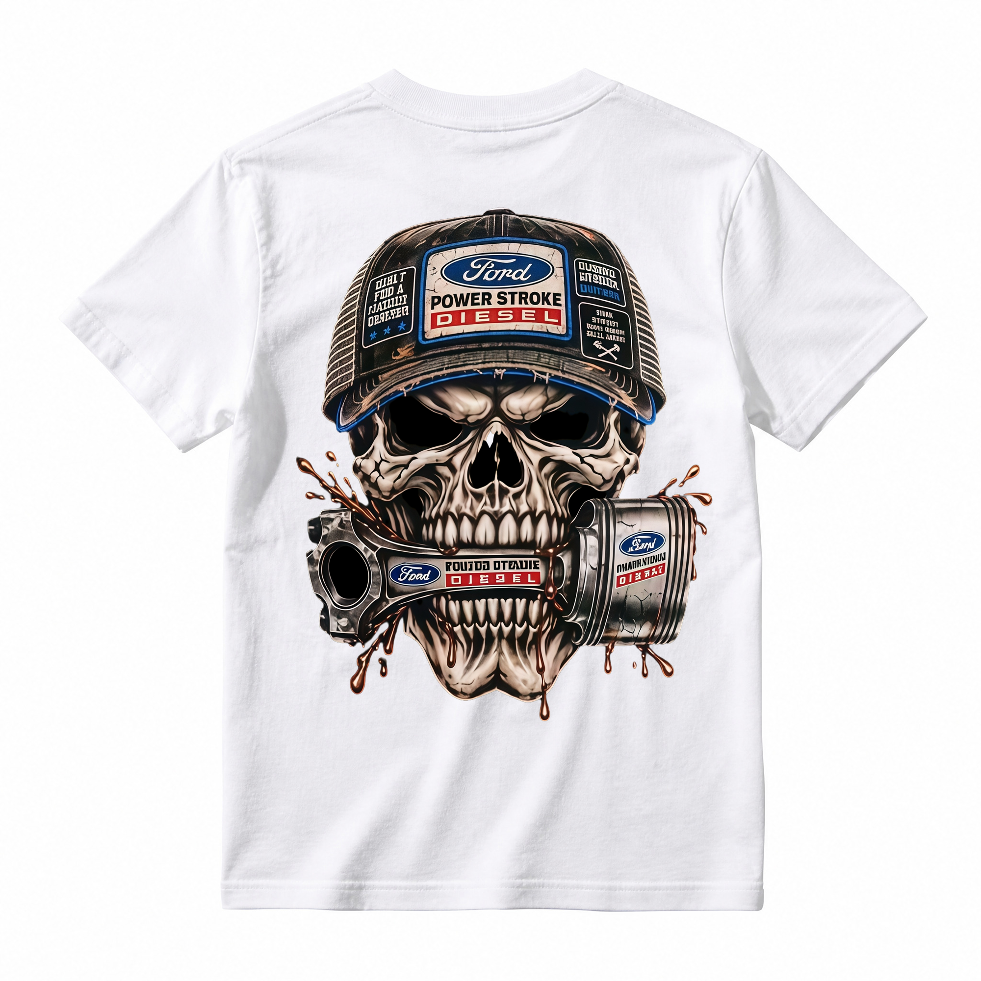 Heavy Metal Mechanic Skull T-Shirt Bundle , Diesel Power, Turbo Engine & Power Tool Graphic Tees