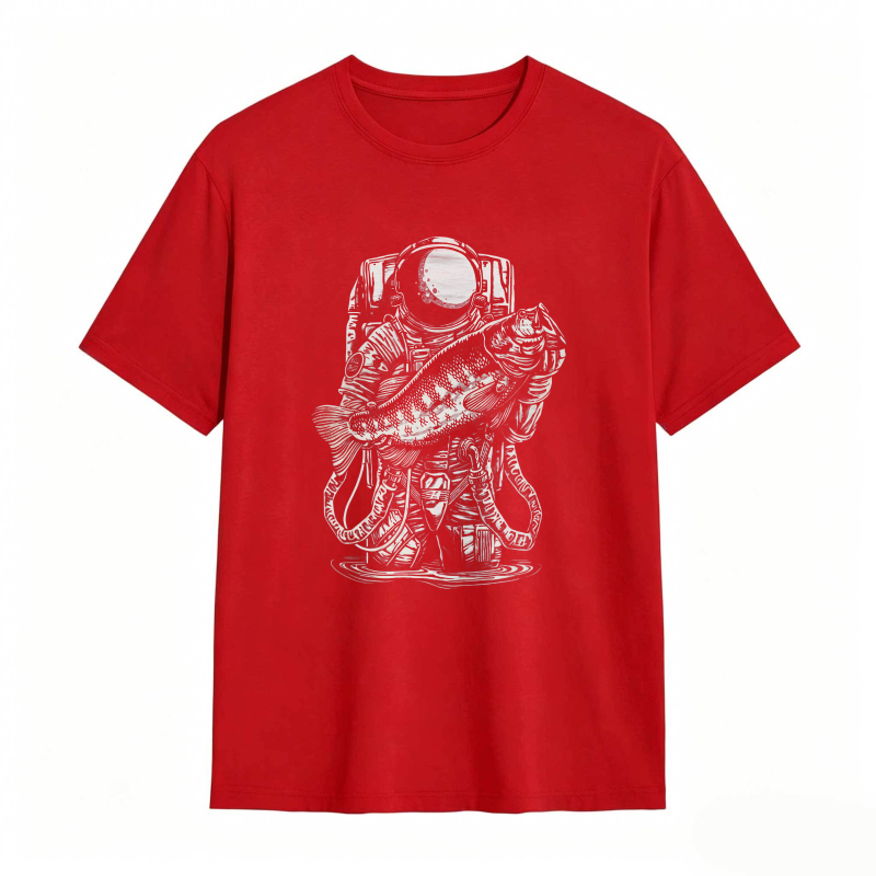 Astronaut Holding Fish Unisex Classic T-shirt