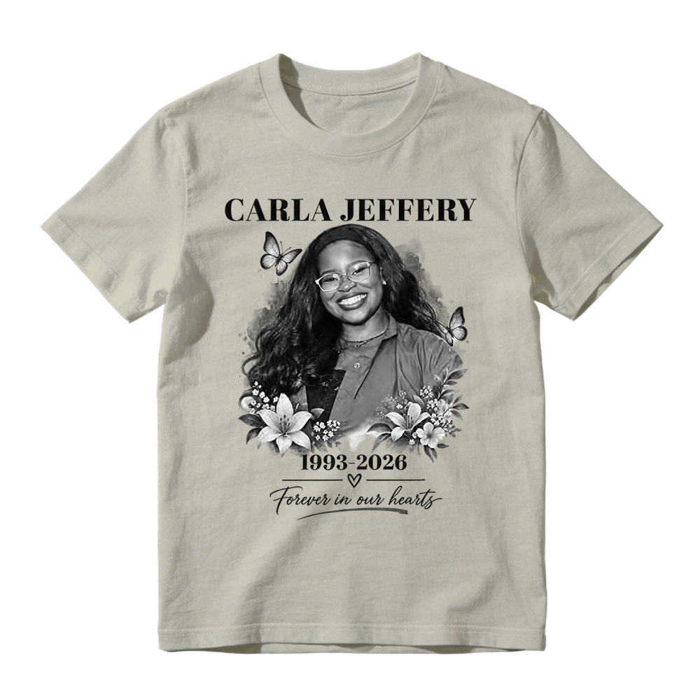 C-J Shirt Unisex In Loving Memory T-Shirt Forever in Our Hearts Memorial Tee Floral Butterfly Remembrance Shirt