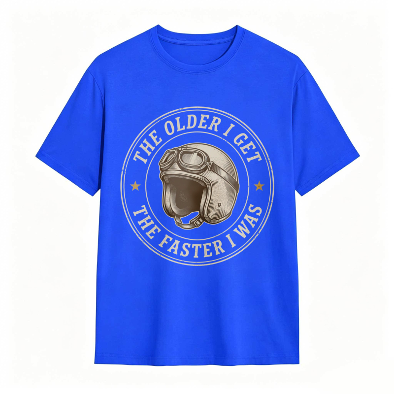 Motorcycle Helmet The Older I Get The Faster I Was T-shirt