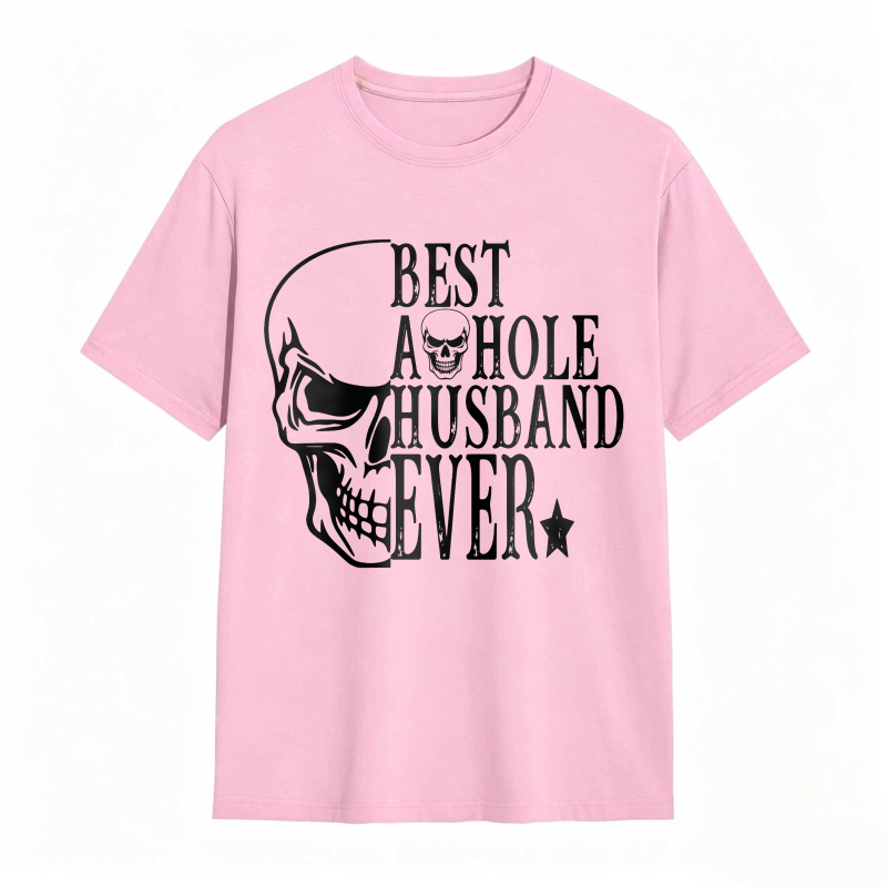 Skull And Text Best A Hole Husband Ever Unisex Classic T-shirt