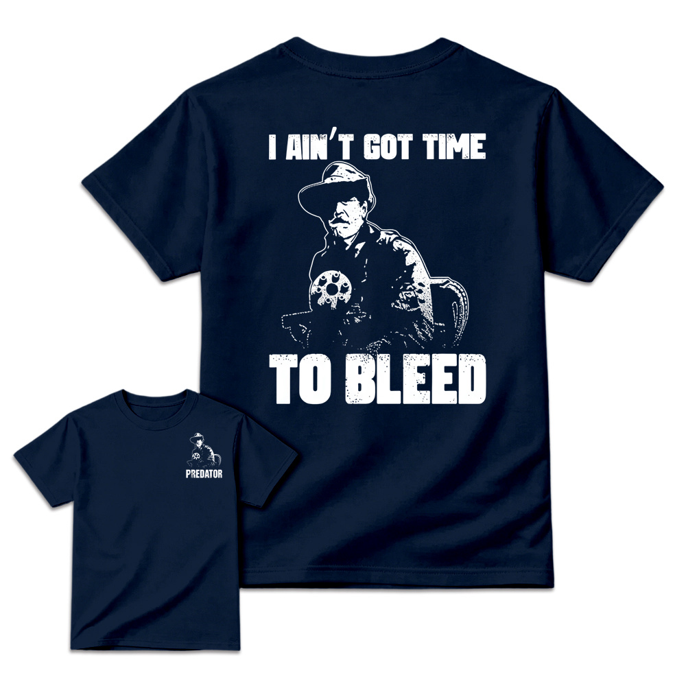 Predator Movie Shirt, I Ain't Got Time To Bleed T-Shirt, Blain Cooper Graphic Tee, Vintage 80s Action Movie Shirt