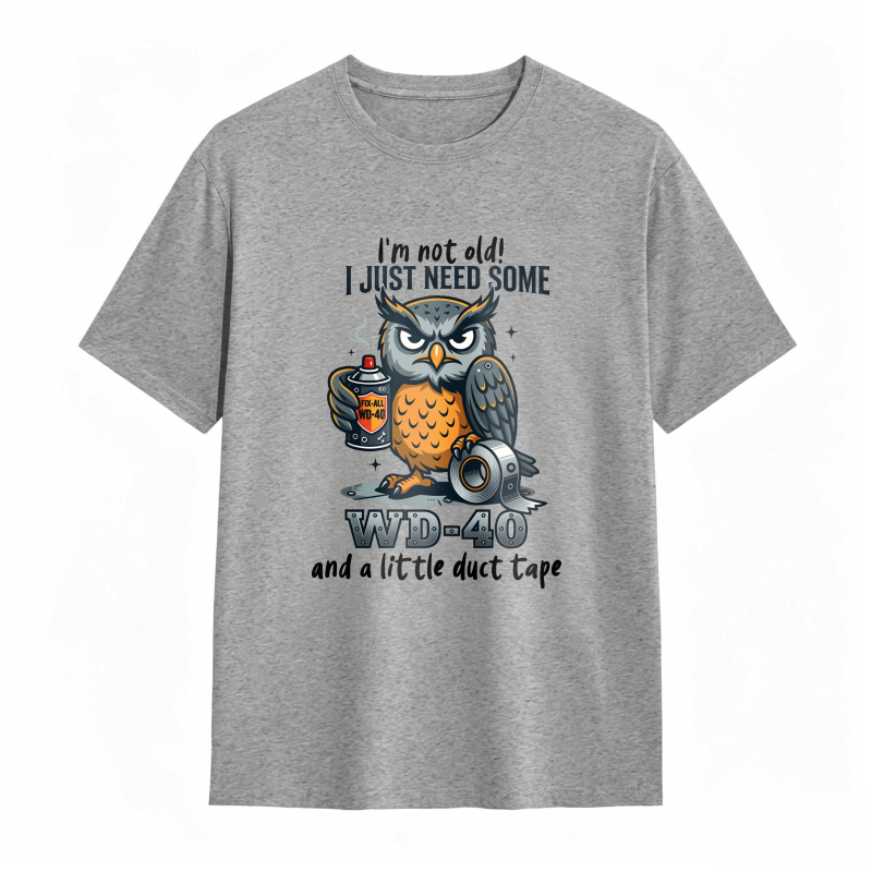 Owl With Wd 40 And Duct Tape Humor Unisex Classic T-shirt