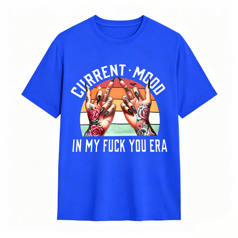 Current Mood In My Era With Tattooed Hands And Rose Design Unisex Classic T-shirt