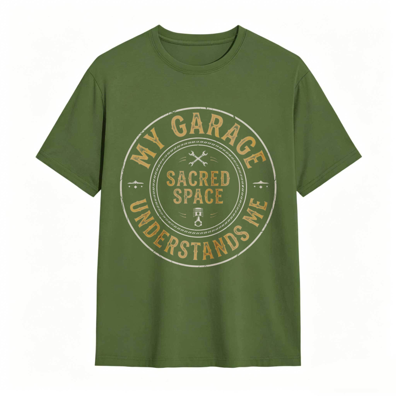 My Garage Sacred Space Understands Me T-shirt