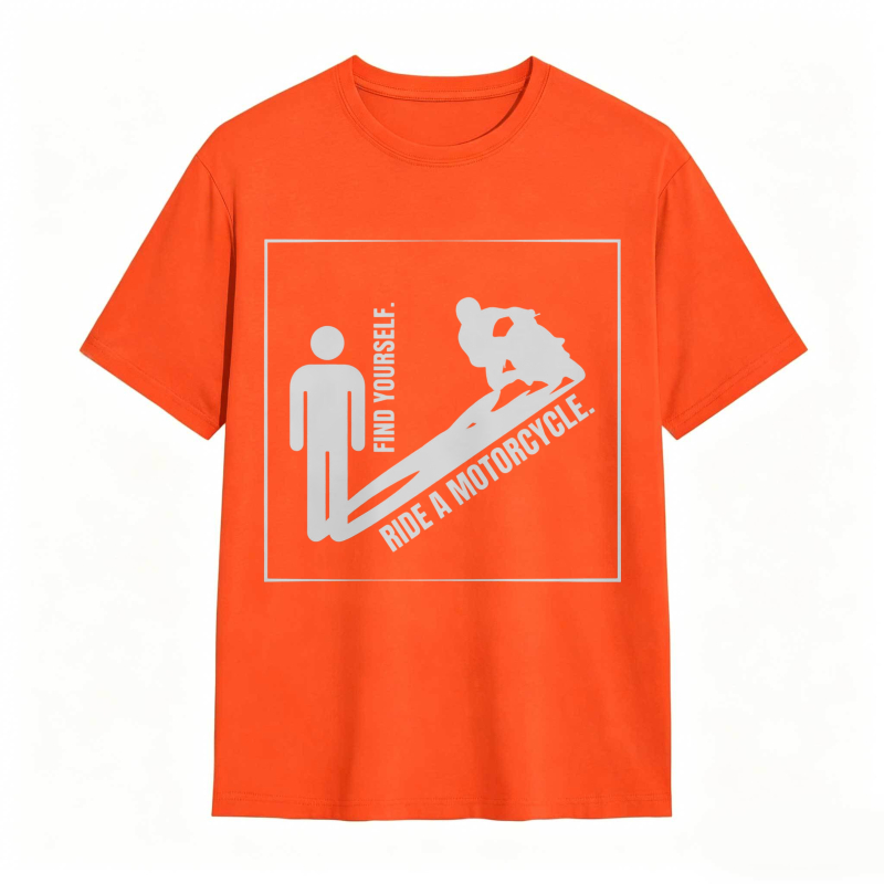 Find Yourself Ride A Motorcycle Graphic T-shirt