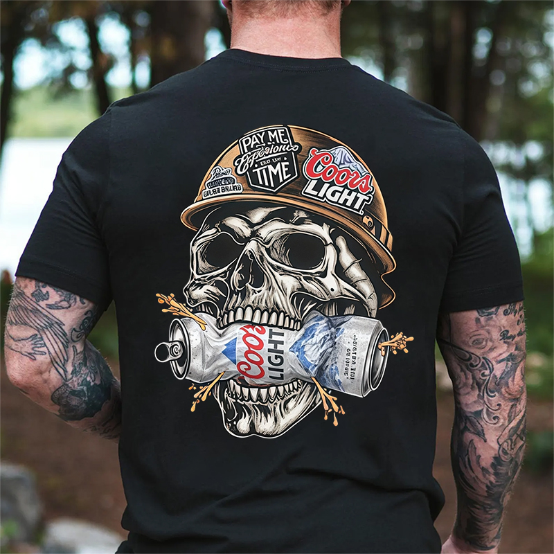 Beer And Skull Collection T-Shirt