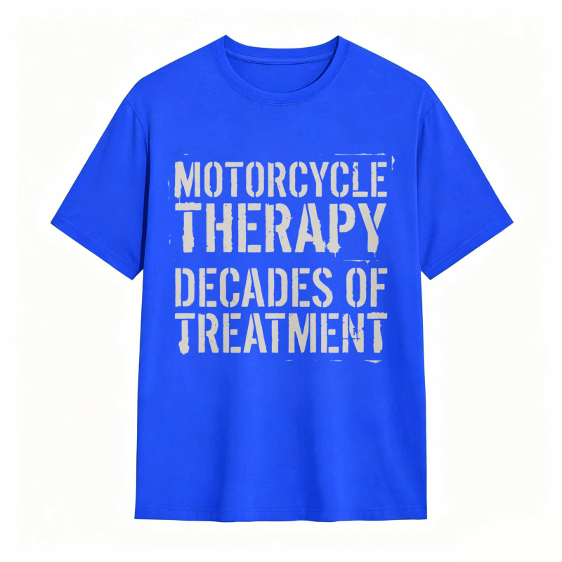 Motorcycle Therapy Decades Of Treatment T-shirt