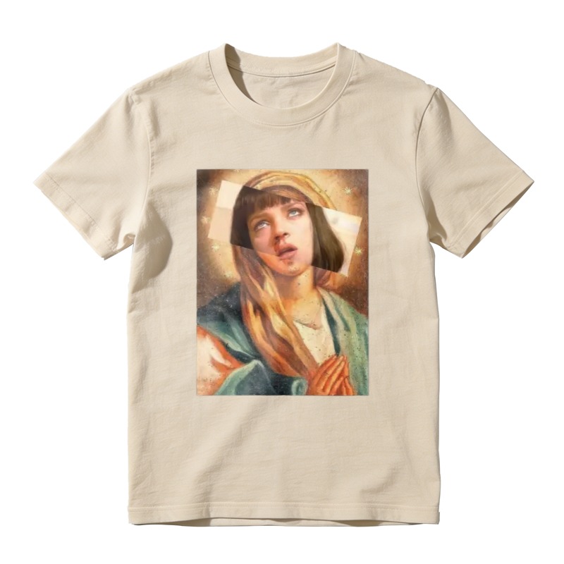 Vintage Religious Saint Mary Art Print Unisex Classic T Shirt