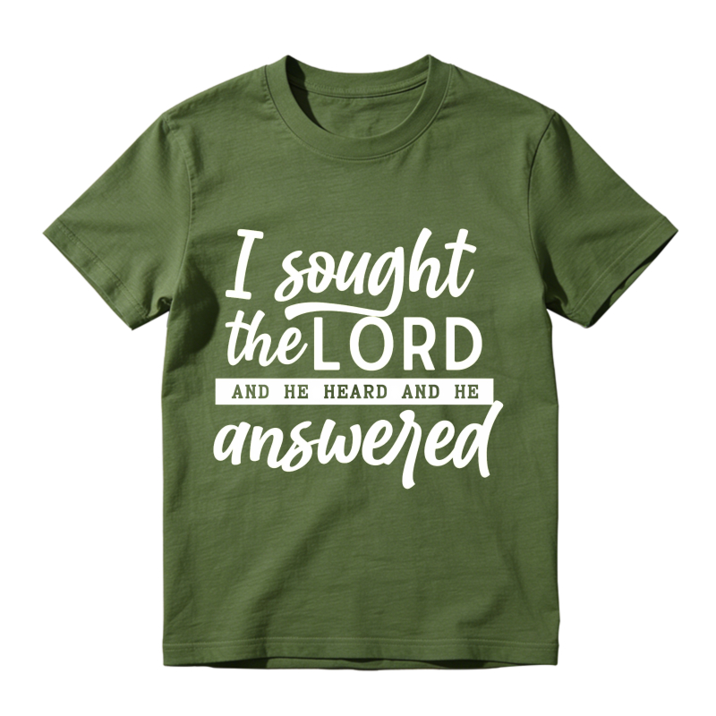 I Sought The Lord And He Heard And He Answered Unisex Classic T-shirt