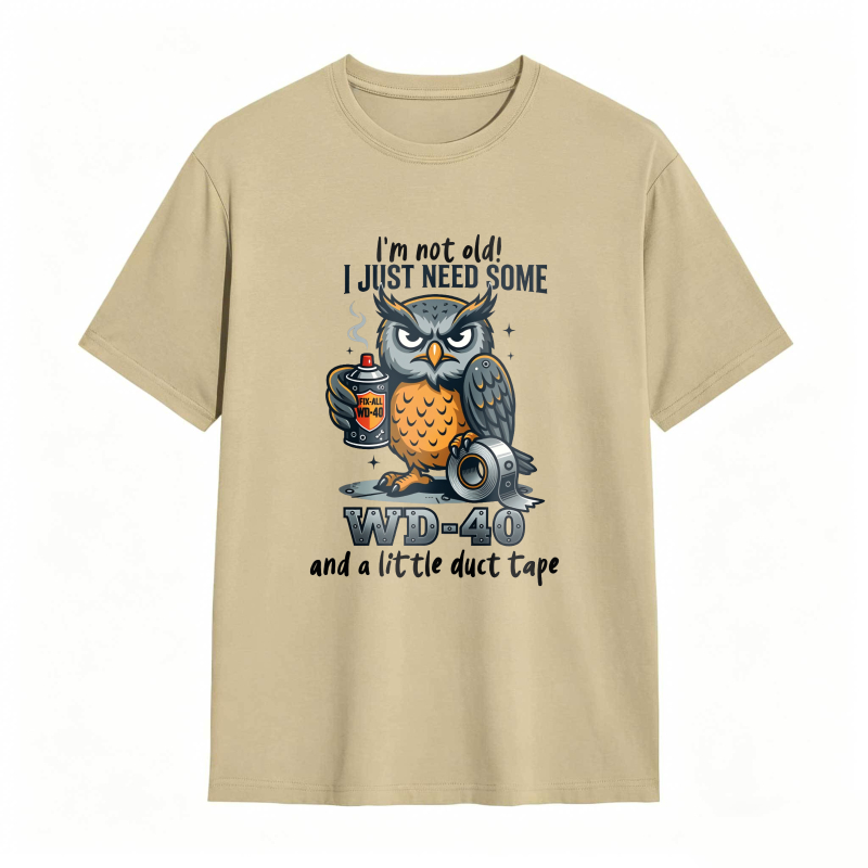 Owl With Wd 40 And Duct Tape Humor Unisex Classic T-shirt