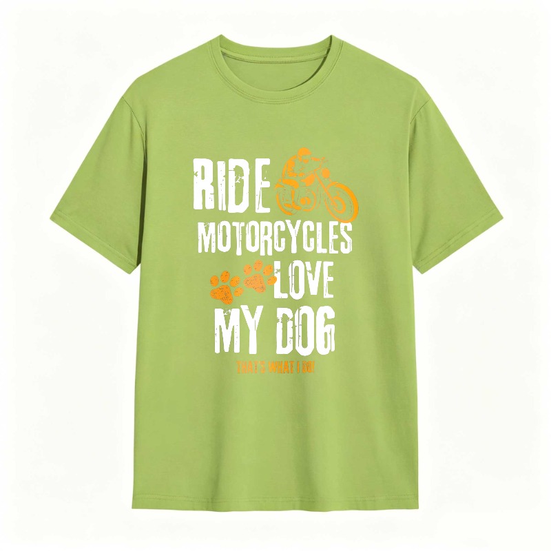 Ride Motorcycles Love My Dog Unisex Classic T-shirt