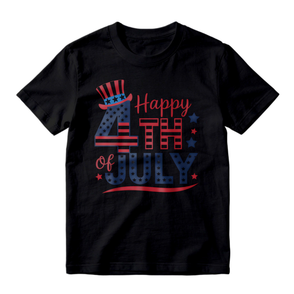 Happy 4th Of July Patriotic American Flag Design T-shirt