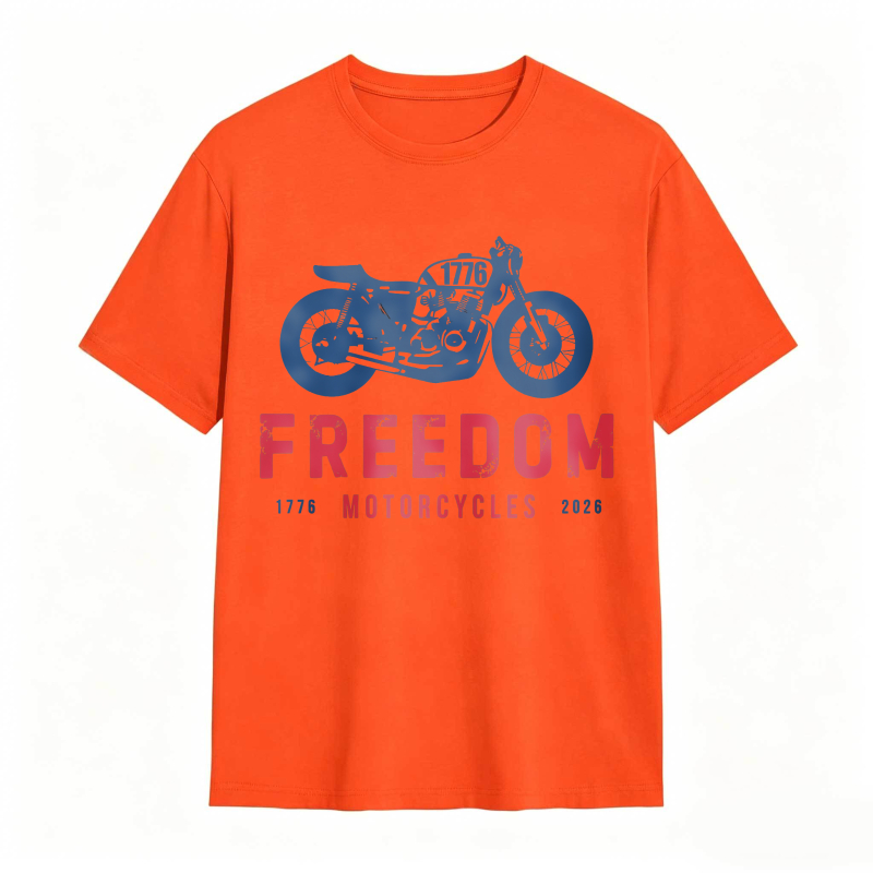 Freedom Motorcycles 1776 2025 Motorcycle Design Unisex Classic T-shirt
