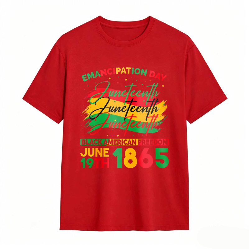Emancipation Day Juneteenth Black American Freedom June 19th 1865 T-shirt
