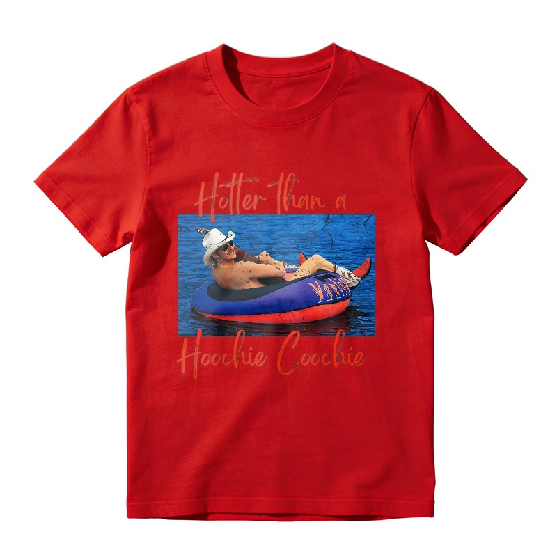 Hotter Than A Hoochie Coochie Funny Summer Pool Float Graphic Unisex Classic T-shirt