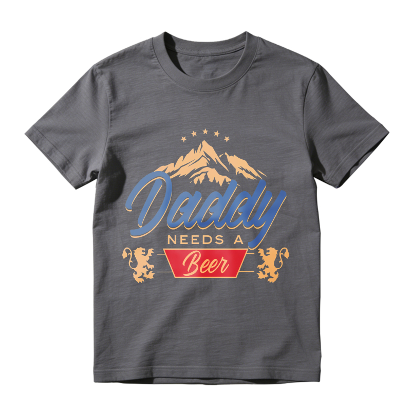 Daddy Needs A Beer Mountain Design Unisex Classic T-shirt