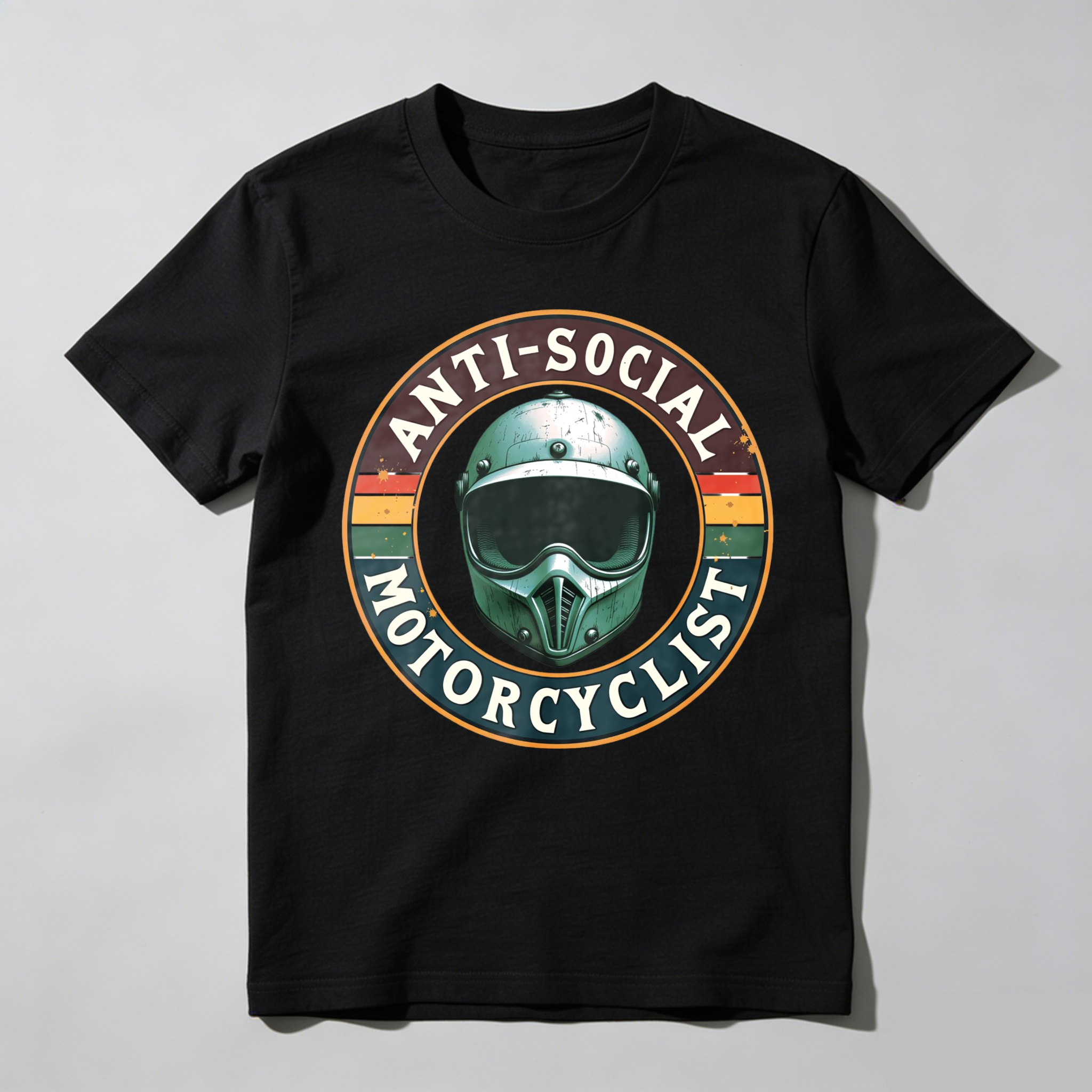 Anti Social Motorcyclist Helmet Design Unisex Classic T-shirt