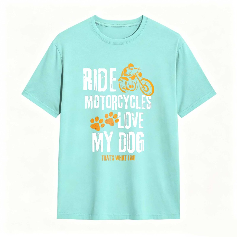 Ride Motorcycles Love My Dog Unisex Classic T-shirt