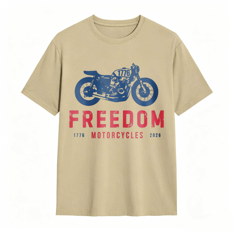 Freedom Motorcycles 1776 2025 Motorcycle Design Unisex Classic T-shirt