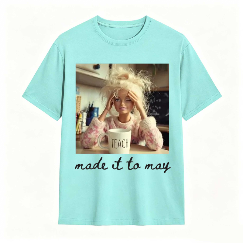 Comfort Colors Last Day of School Teacher Doll Face Meme Shirt