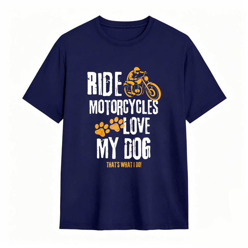 Ride Motorcycles Love My Dog Unisex Classic T-shirt
