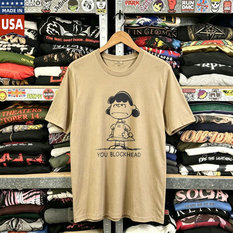 CozTee Lucy - Peanuts You Blockhead Graphic T-Shirt