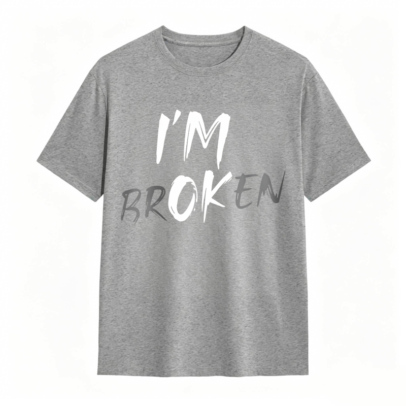 Im Broken Text Design Unisex Classic T-shirt
