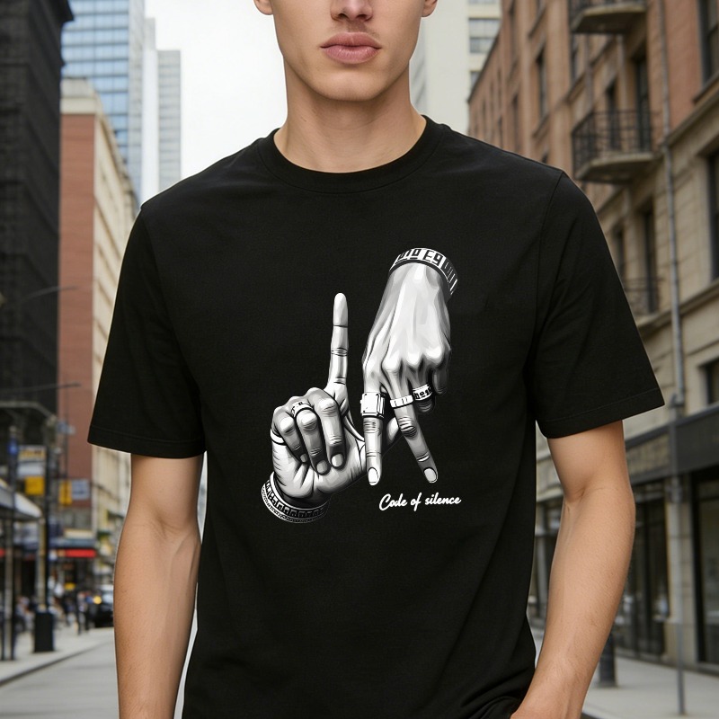 Hand Gesture Code Of Silence Unisex Classic T-shirt