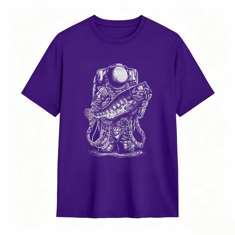 Astronaut Holding Fish Unisex Classic T-shirt