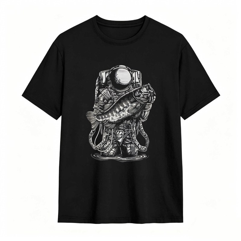 Astronaut Holding Fish Unisex Classic T-shirt