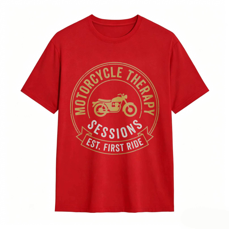 Motorcycle Therapy Sessions Est First Ride T-shirt