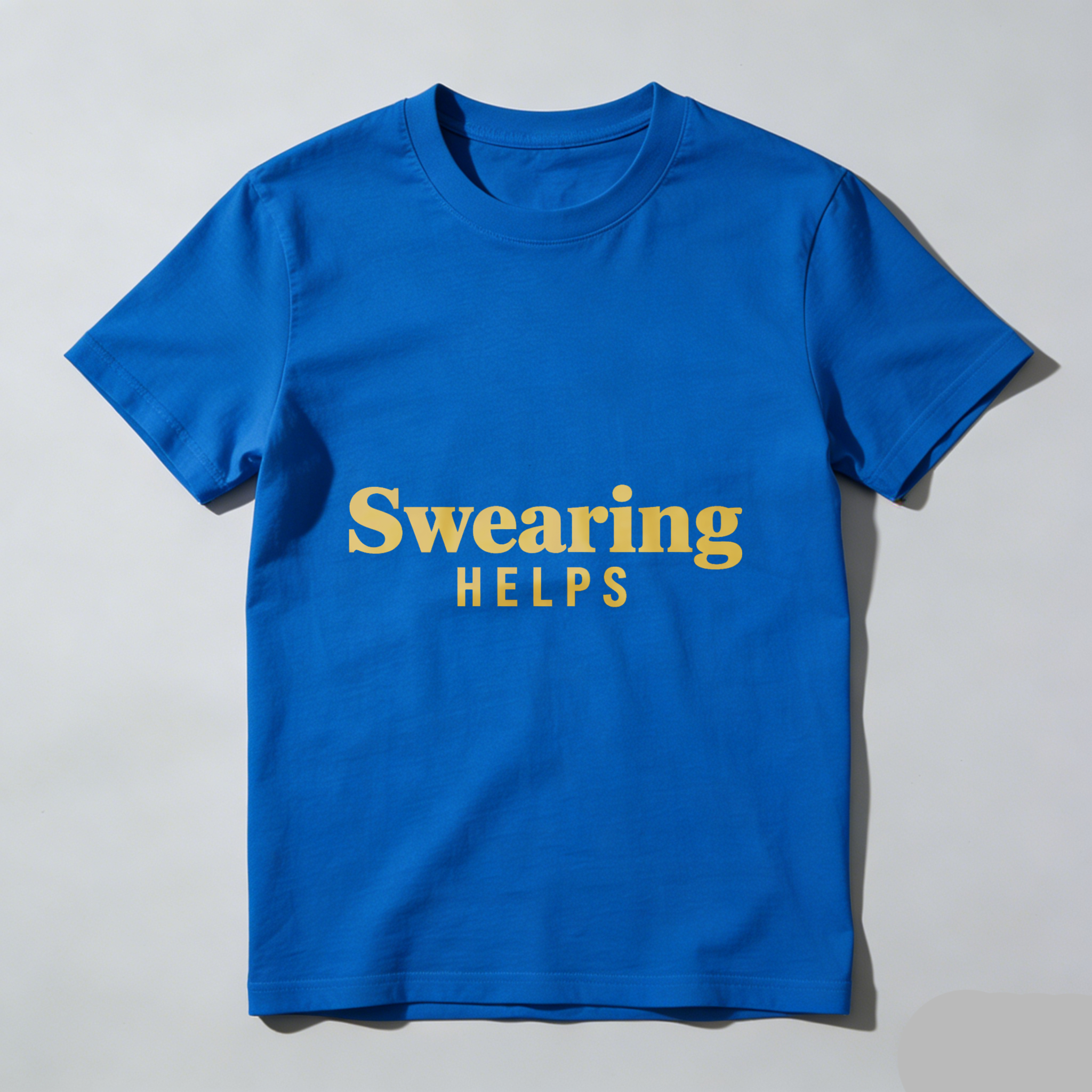 TEECURENT Swearing Helps T Shirt Funny Sassy Statement Graphic Tee For Men Women Casual Wear WOMEN