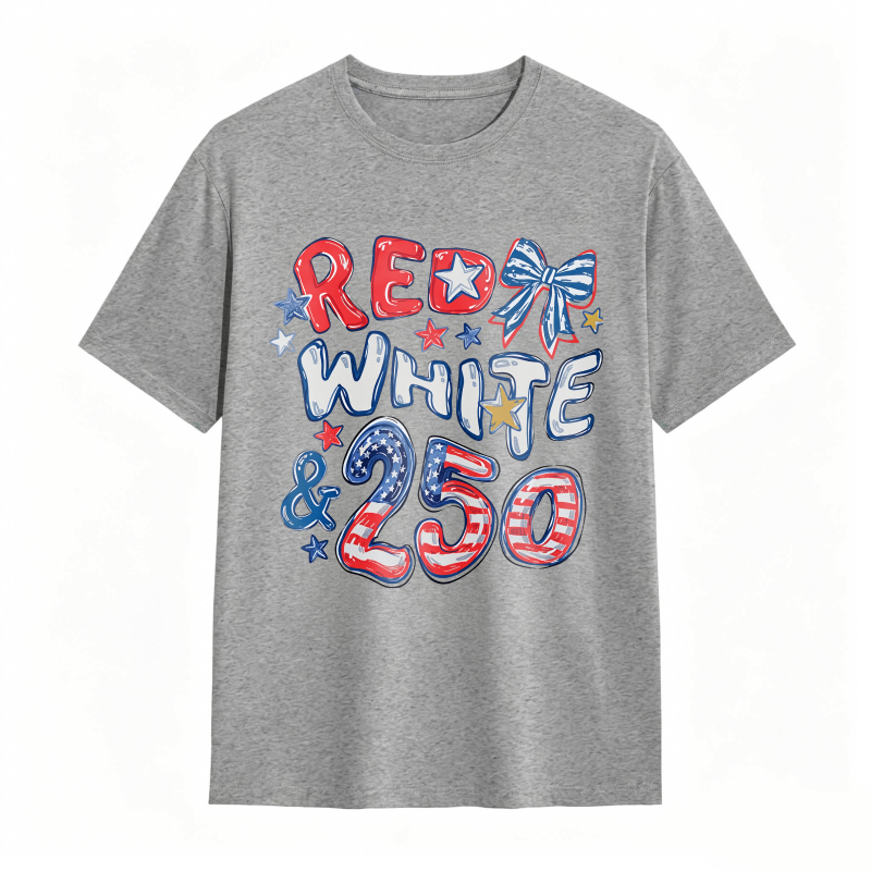 Red White And 250 American Flag Stars And Stripes T-shirt