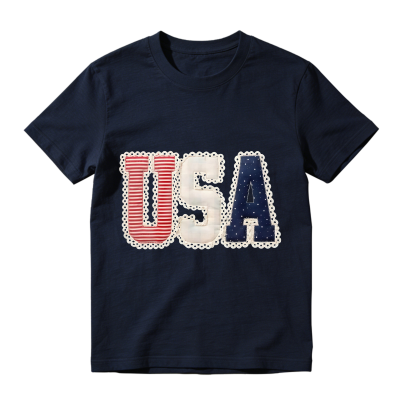 USA Patchwork Design Unisex Classic T-shirt