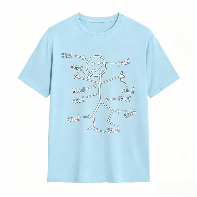 Owl Stick Figure With Arrows And Text Unisex Classic T-shirt